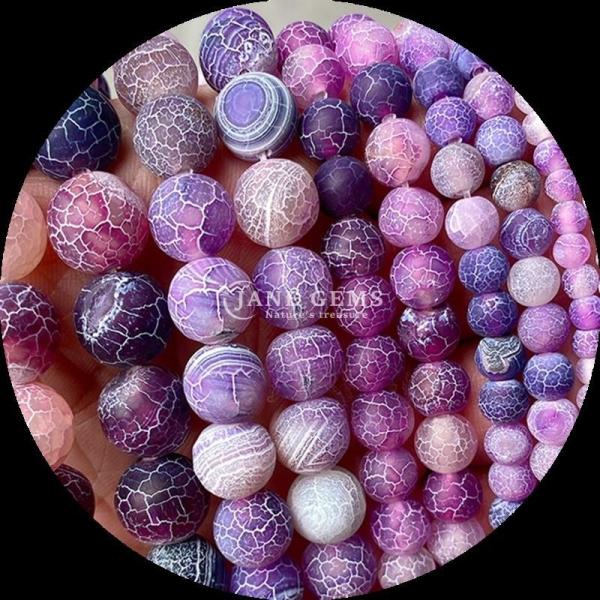 Natural Assorted Gems Bead DIY Jewelry Making with Purple and Yellow Agate Beads