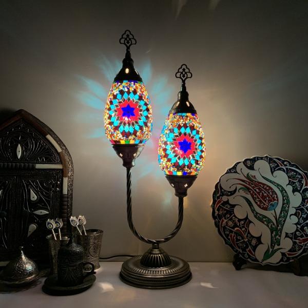 Table lamp Bedroom Home Decor Desk Light Bedside mediterranean lamp(WH-VTB-21)