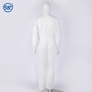 Disposable PP Coverall Single Layer Nonwoven Full Coverage Moderate Protection