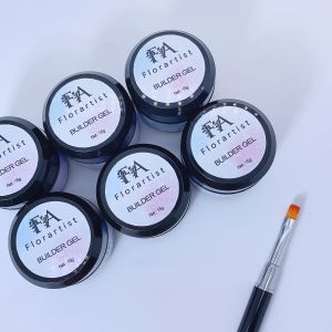 15g Hard Gel Polish Custom Logo UV Gel Soak Off Long Lasting Resin Solid Builder