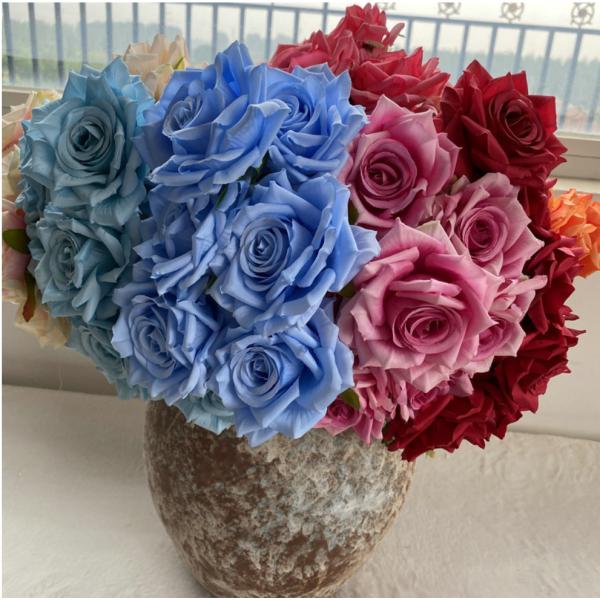 Artificial rose, fake flower photo props, wedding home decoration