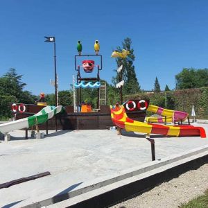 Quality Customzied Fiberglass Vison Boat Waterparks Slide Park Equipment for sale