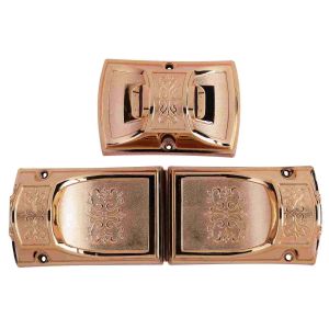 China Burial Accessory Coffin Corner Bronze Color PP Recycle Material With 8 Casket Lugs on sale