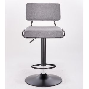Adjustable Black Swivel Bar Stools With Backs Set Of 2 Upholstered Counter