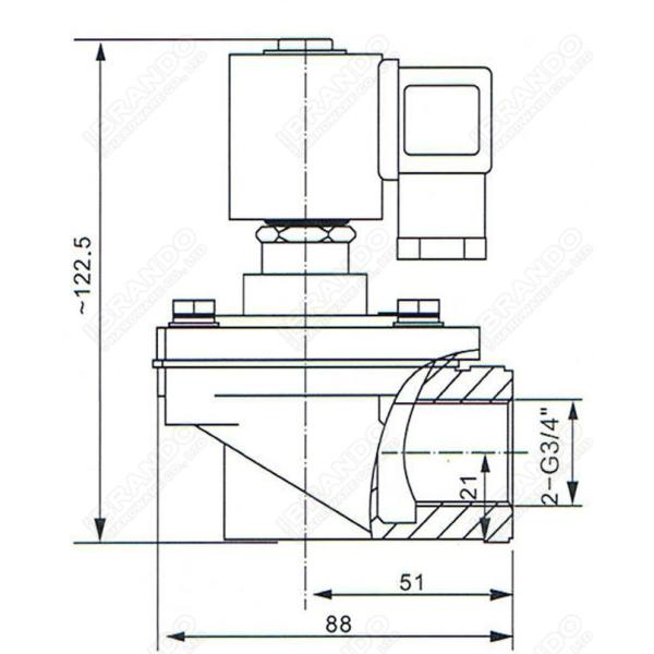 SCG353A043 SCDUG353A043 Right Angle 3/4'' Diaphragm Pulse Jet Valve