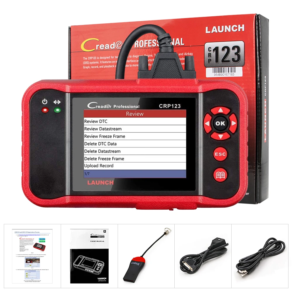 LAUNCH X431 CRP123 OBD2 Scanner Free Update Check Engine ABS SRS AT 4 System Full OBD2 Code Reader Diagnostic Tools