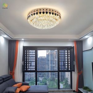 JYLIGHTING Light Luxury Crystal Living Room Lamp Modern Simple Bedroom