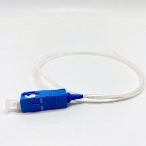 Quality White SC UPC G657A1 Pigtail For Fiber Optic Cable for sale