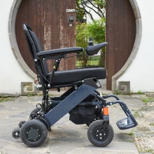 China PU Tyre Foldable Electric Wheelchair Portable Lightweight on sale