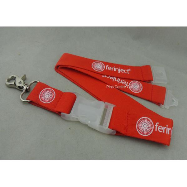 Buy Silk Screen Printing Polyester Promotional Lanyards , Customized Sublimation Fair Lanyard at wholesale prices