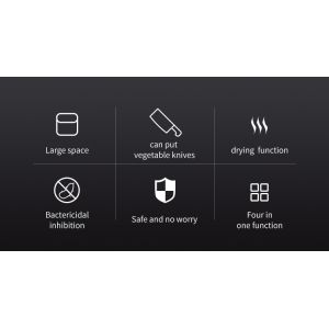 New Design Multifunction Uv Sterilizer Knife Block With Sharpener