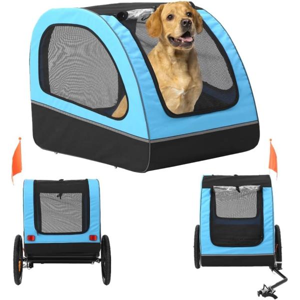 Buy Dog Trailer, Medium Dog Buggy, Bicycle Trailer for Small and Medium Dogs Under 88 lbs at wholesale prices