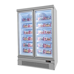Quick Freezing Supermarket Commercial Upright Display Refrigerator Freezer For