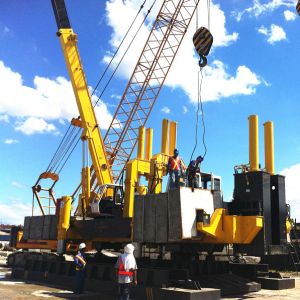 Roadside Hydraulic Piling Machine 460T Piling Capacity No Air Pollution