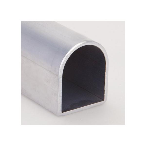 Aluminum D Shape Tube T3 - T8 Temper With 20 Years Color Guarantee