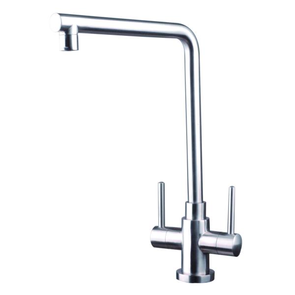 Buy stainless steel material Luxury Satin Finished Modern kitchen Sink Deck Mount Countertop kitchen sin Faucet at wholesale prices