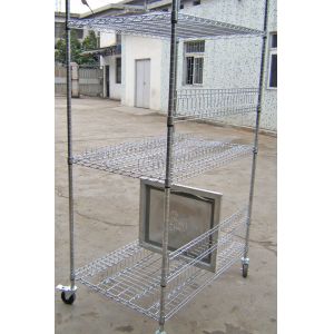 SMT Stencil Turnover PCB Storage Trolley Stainless steel 400mm