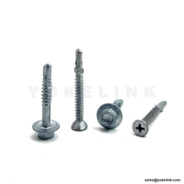 Buy Pack of 100 Metal Sheets Roofing Windows Self Tapping Screws Countersunk Self Drilling Wing-Tip Screw at wholesale prices
