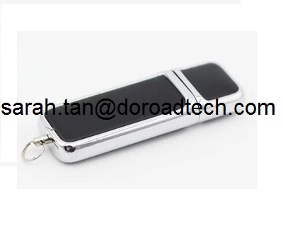 Leather USB Flash Drive, High Quality Free Logo Printing Leather USB Pen Drive