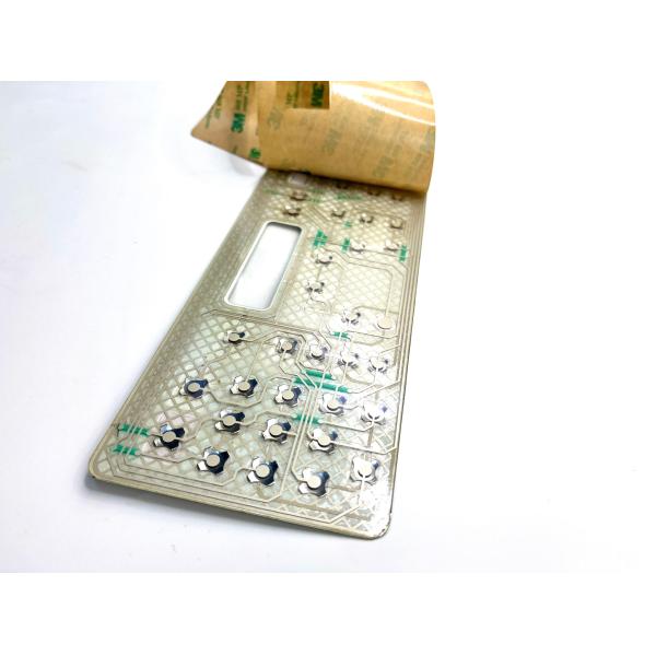 Glossy Finish Polyester Transparent Window Metal Dome Switch For CNC Machine