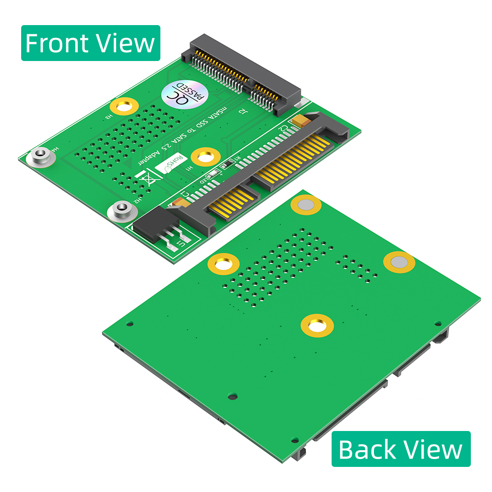 MSATA To SATA III 2.5-inch Adapter With 6Gbps Transmission Suitable For MSATA Full Height And Half Height SSD Expansion Cards