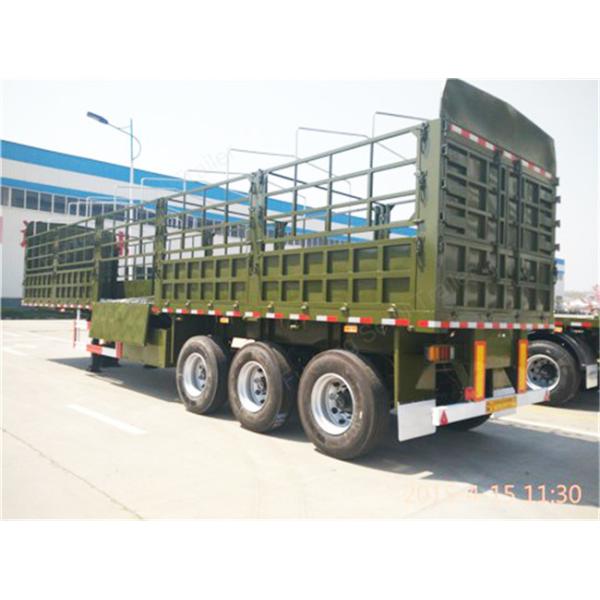 3 axles cattle trailer fencing type transport livestock trailers for sale