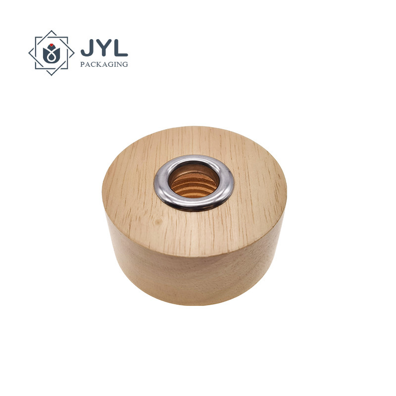Antibacterial Wooden Perfume Cap , Moistureproof ISO9001 Bottle Cap Wood