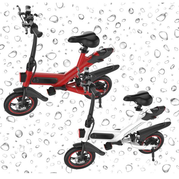 36V 10AH Smart Folding Electric Bike 12 Inch Wheels Short Charging Time