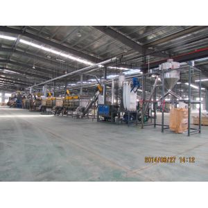 CE Plastic Recycling Crusher , 2000kg/H PET Bottle Recycling Line