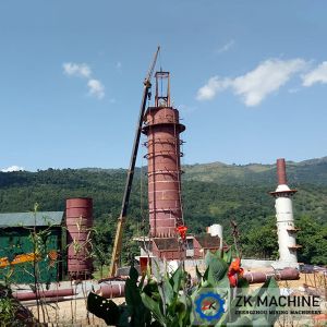 Natural Gas Vertical Shaft Kiln 800TPD Calcination Equipment