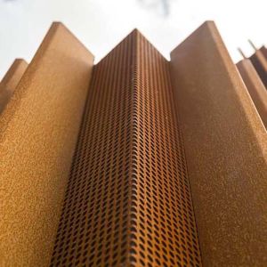 Custom Design Perforated Corten Steel Panels 3m Width