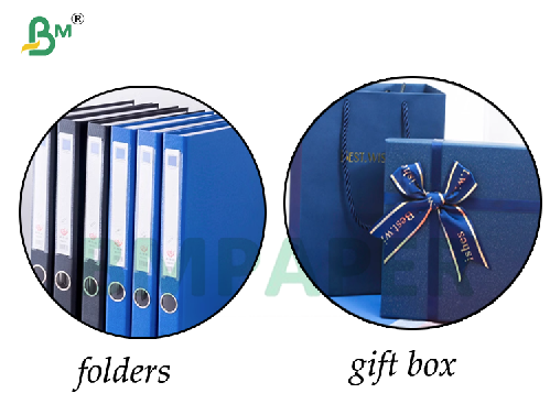 2mm 2.5mm One Side Blue Laminated Grey Back Board For Gift Box 31 x 43inch 