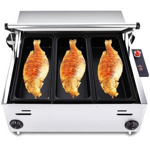 Commercial Electric Fish Grill Machine 6 Compartments 380KG