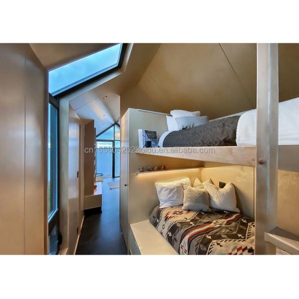 Modern Design Prefab House Wall 75mm Wave Sandwich Panel 20ft Foldable Container House on Wheels