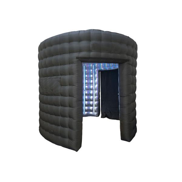 Buy Newest Booth With Colors Changing LED Light Inflable Double stitching inside and out at wholesale prices