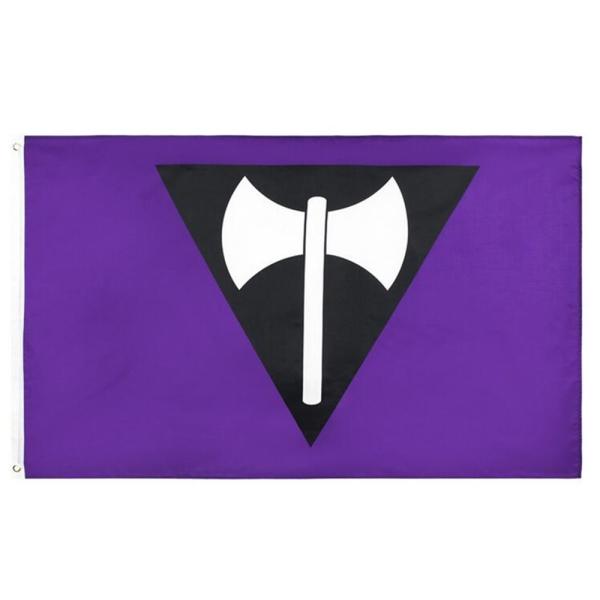 Buy 100D Polyester Lesbian Pride Flag 3x5ft For Campaign at wholesale prices