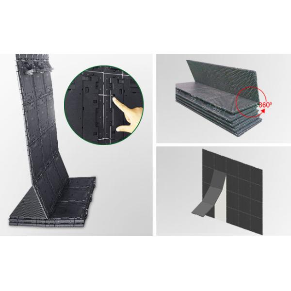 Black Retail LED Display Outdoor 250x250 MM Commercial LED Screens For Advertising