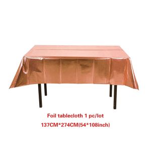 OEM Waterproof Polyester Aluminum Foil Printed Tablecloth