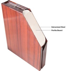 70mm Leaf Honeycomb Infilling UL Fireproof Steel Door