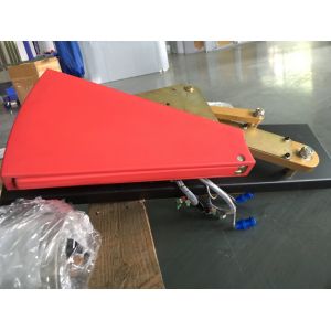 Soft Silica Red Color Telescopic Flap Barrier Mechanism Kits Brushless DC 24V