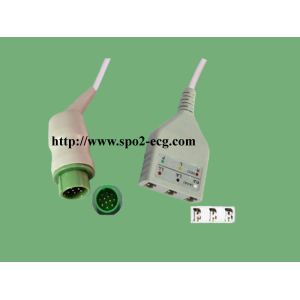 Kontron Reusable ECG Lead Cable For Patient Monitor TPU Material