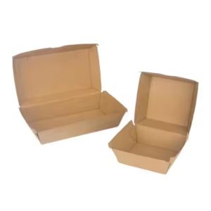 Customized Food Grade Cardboard Burger Box Recyclable Fast Food Restaurant