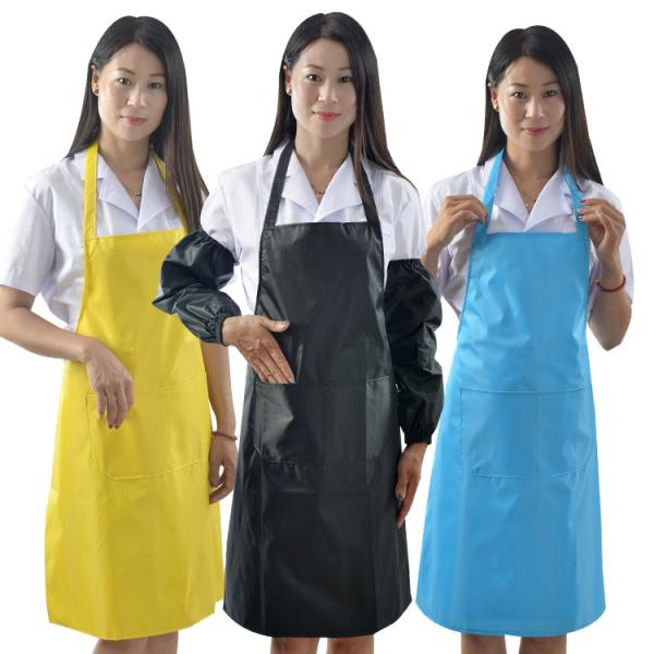 Buy Eco Friendly Anti Oil Work Waterproof TPU Apron For Food Processing Industry at wholesale prices