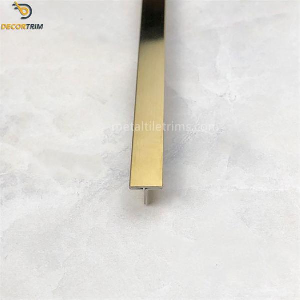 Buy Supply Stainless Steel T Shape Tile Trim For Wall Metal Tile Angle Trim Ceramic at wholesale prices
