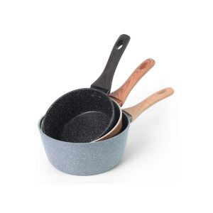 China 5mm Heat Resistant Stone Coating Aluminum Milk Pan on sale