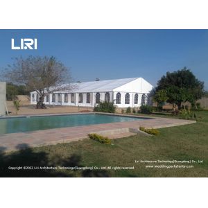 Large Clear Span Waterproof White Marquee For Wedding and Ceremony
