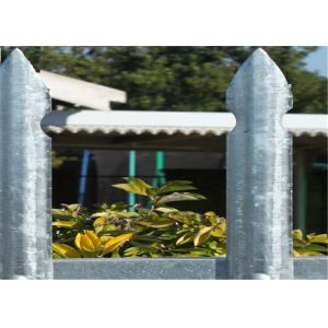 3.2m D Profile Wrought Iron Galvanized Palisade Fencing