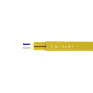 Premium Quality Indoor Flat Optic Cable GJFJBV Aramid Yarn Tight Buffer Fiber