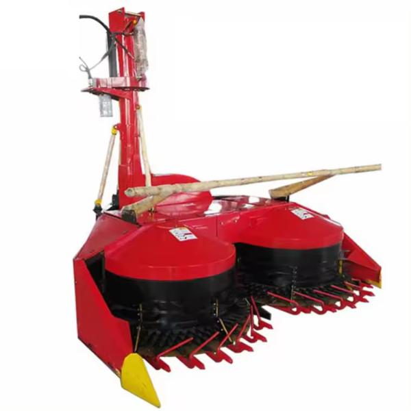 Double Rows Tractor Mounted Silage Forage Harvester Machine Corn Stalk Napier Grass Alfalfa Combine Silage Harvester