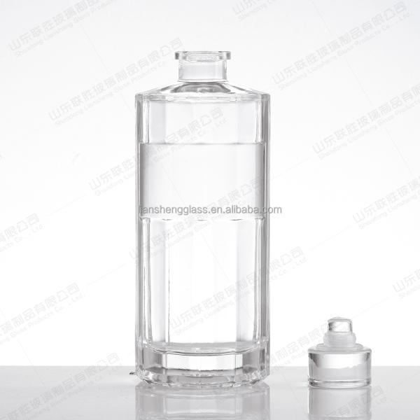 Transparent Wine Glass Bottle 250ml 500ml 700ml for Glass Bottle Surface Handling